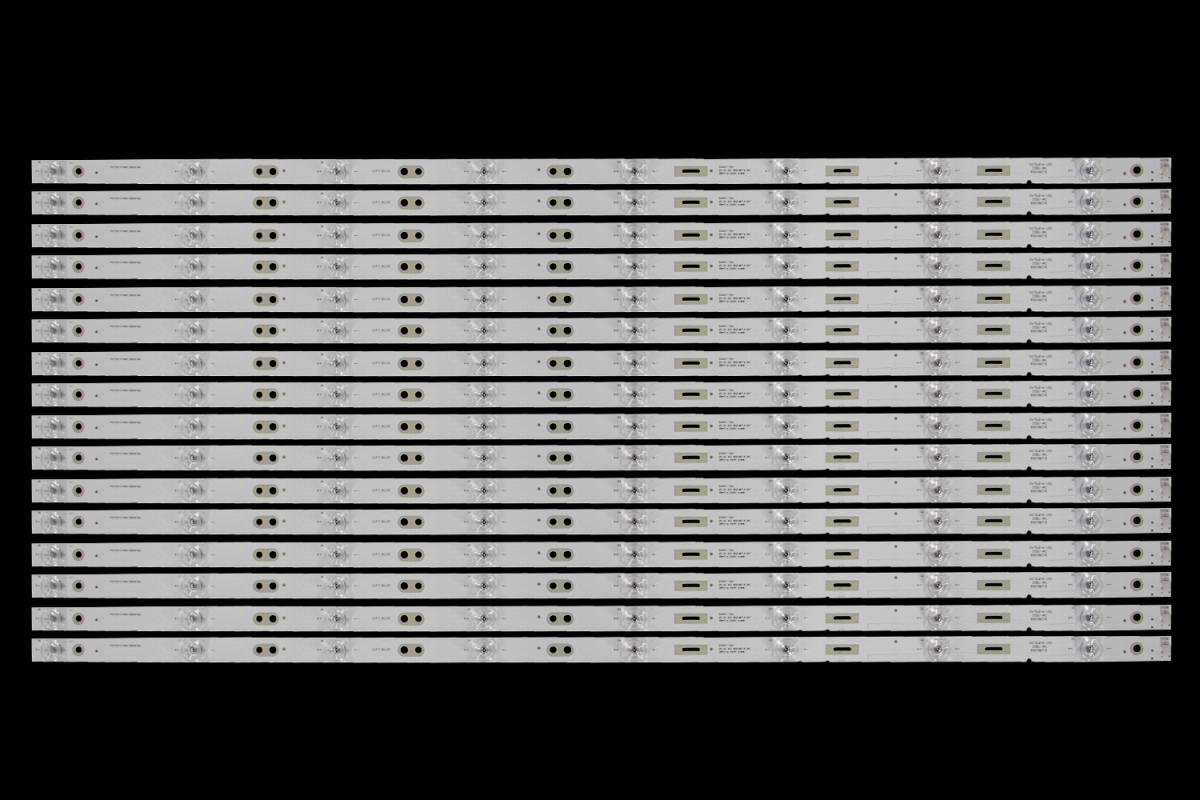 Zestaw listew LED do naprawy podświetlenia telewizora  CHANGHONG 75" zestaw 16szt x CH75L61A-V02 DSBJ-WG 850166716   75D2003V2W8C1B80918M  (03A07-154) DS-DY A07 850166716 947 ZBP4T1M 05001 01806