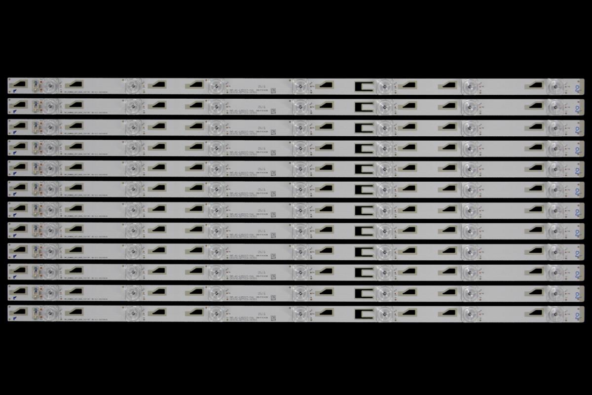 Zestaw listew LED do naprawy podświetlenia telewizora  TCL 55" zestaw 12szt x TMT_55H8800_12X7_3030C_7s1p p87 rev.v1+1 2015/04/02   YHF-4C-LB5507-YH6  200316-GM7XCD-00050
