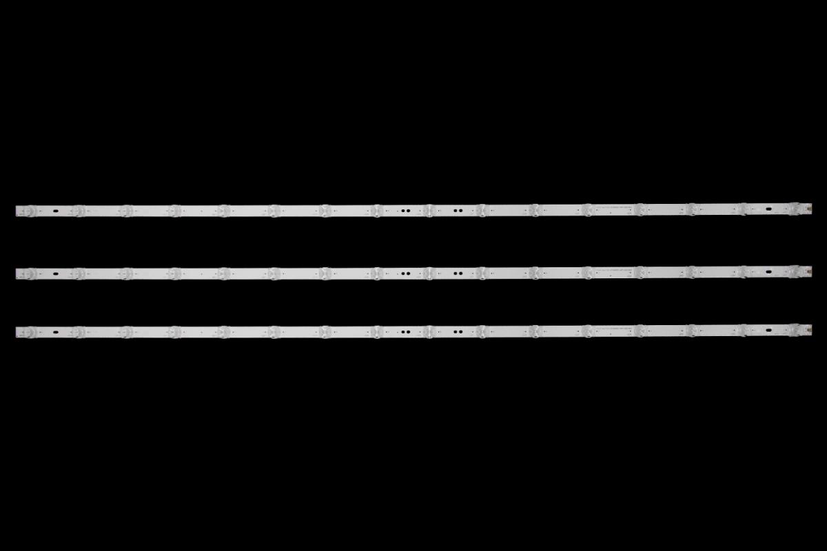 Zestaw listew LED do naprawy podświetlenia telewizora  HISENSE 55" zestaw 3szt x HD550X1U84-T0L2+2019092001+APT-HXLB19093