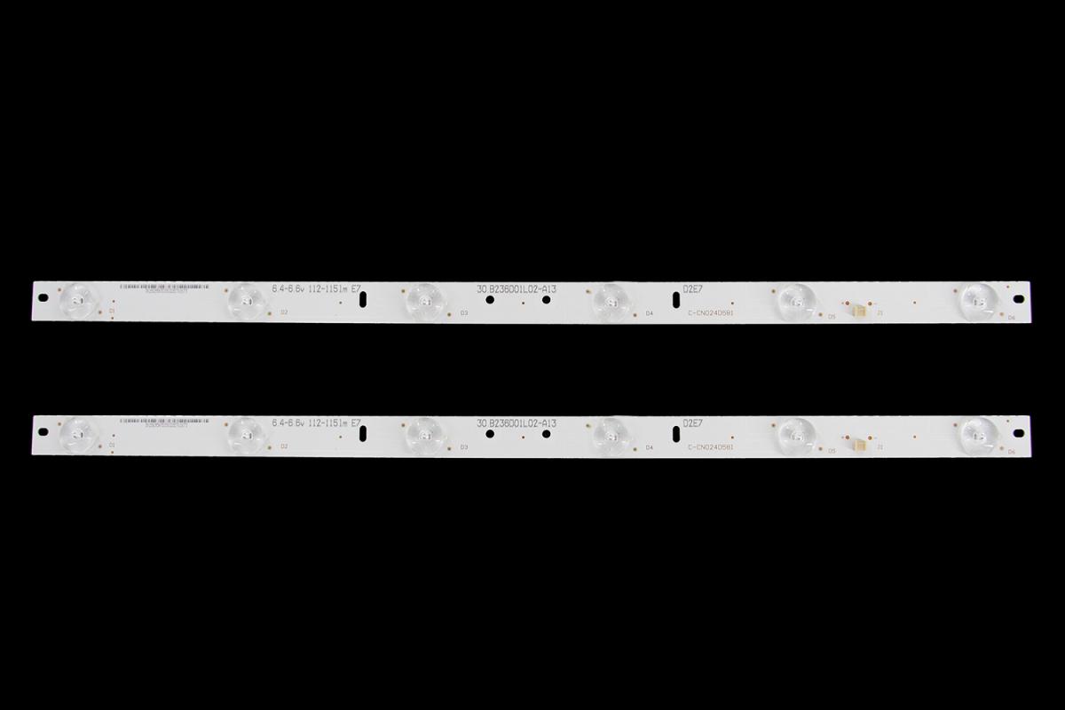 Zestaw listew LED do naprawy podświetlenia telewizora  HISENSE 24" zestaw 2szt x C-CN024D581 30.B2360D01L02-A13