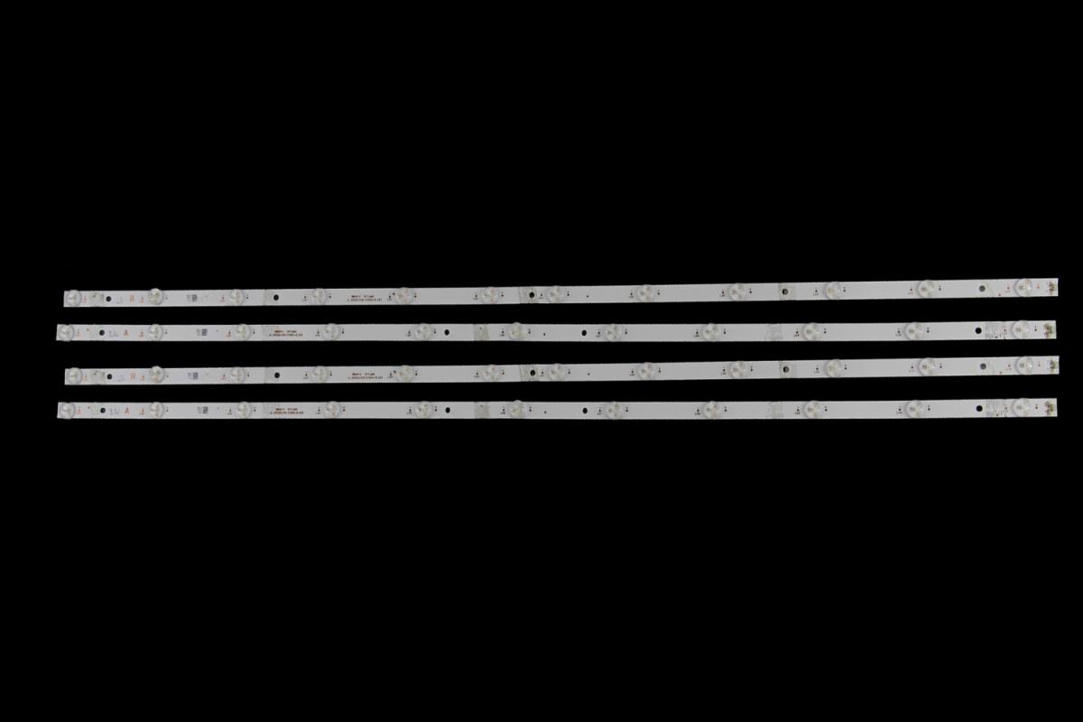 Zestaw listew LED do naprawy podświetlenia telewizora  TOSHIBA 55" zestaw 4szt , 2A+2B x  A:JL.D550B1330-078AS-M_V02  JL.D550C1330-078AS-M_V02 B:JL.D550B1330-078AS-M_V02 JL.D550C1330-078AS-M_V02
