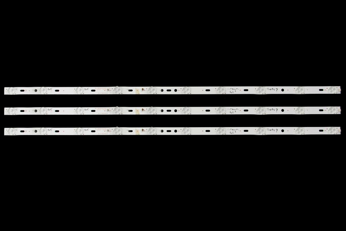 Zestaw listew LED do naprawy podświetlenia telewizora  HAIER 40" zestaw 3szt x  MG-39D3003V5C2B77217M310