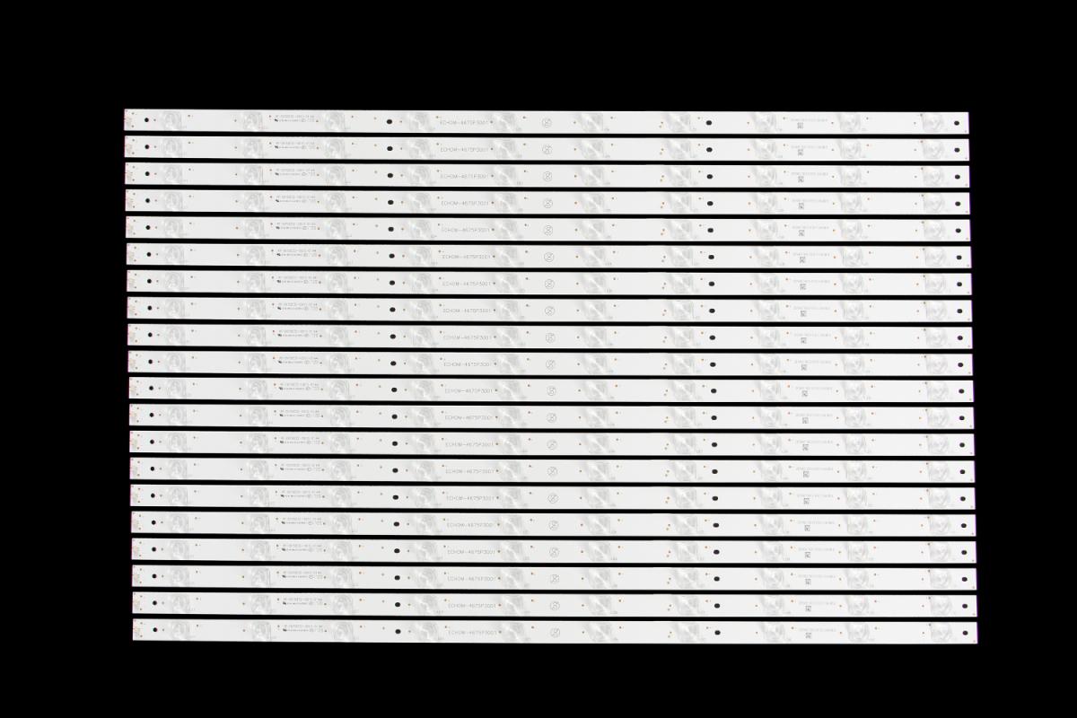 Zestaw listew LED do naprawy podświetlenia telewizora  PHILIPS 75" zestaw 20szt x RF-EN750E32-1001S-01 ECHOM-4675P3001 sj-RF-EN750E32-1001S-01