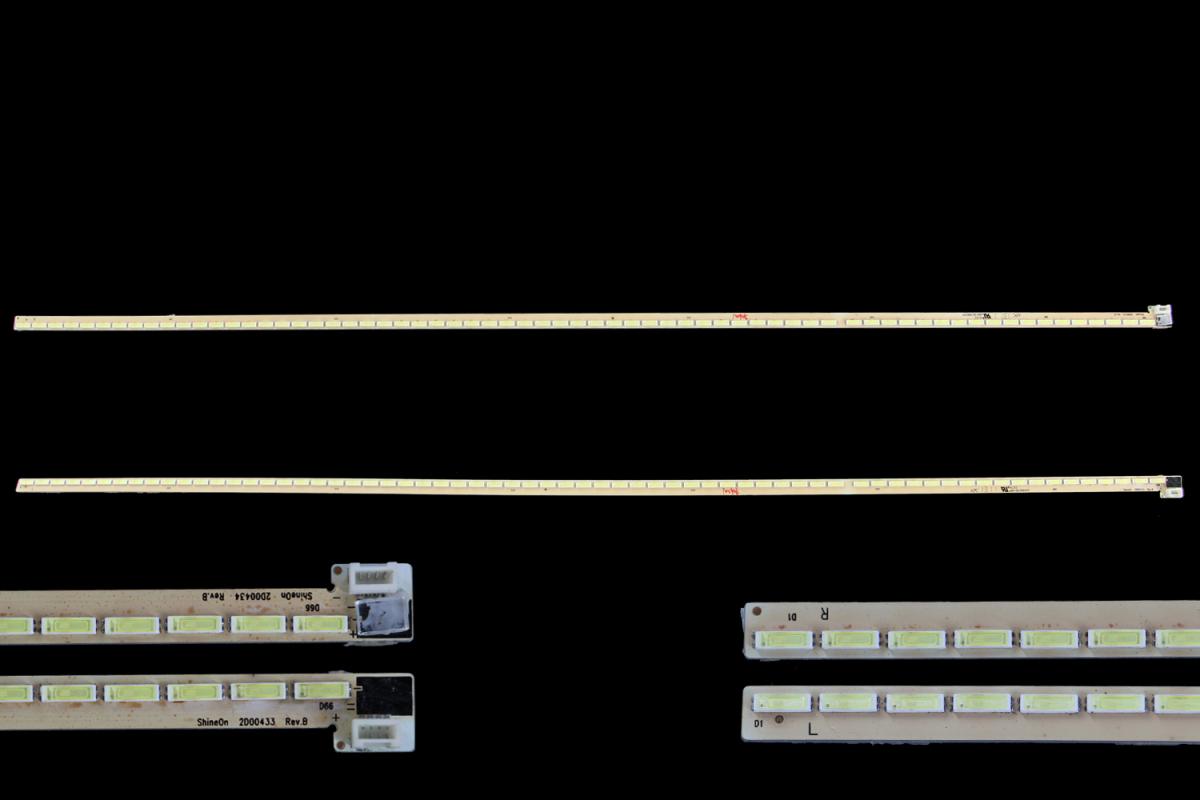 Zestaw listew LED do naprawy podświetlenia telewizora  SNOWA 47" zestaw 1L+1R x ShineOn 2D00433 Rev.B ShineOn 2D00434 Rev.B